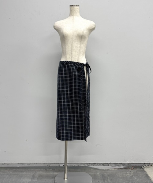 PROVOKE (プロヴォーク)の「CHECK WRAP SKIRT(スカート・レディース・ブラウン/ブラック・FREE)」の10枚目の写真