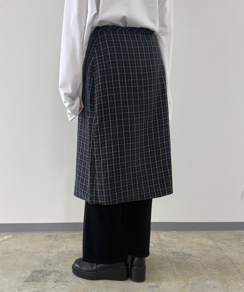 PROVOKE (プロヴォーク)の「CHECK WRAP SKIRT(スカート・レディース・ブラウン/ブラック・FREE)」の14枚目の写真