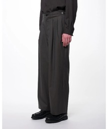 marka | DOUBLE PLEATED MILITARY TROUSERS(スラックス)