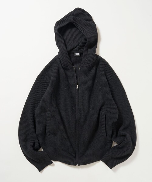 FREAK'S STORE(フリークスストア)の「限定展開 あぜ編み ジップ ニット パーカー / フーディー(パーカー・メンズ・チャコールグレー/サックスブルー/杢グレー/ブラウン/ブラック・LARGE/MEDIUM/SMALL)」の2枚目の写真
