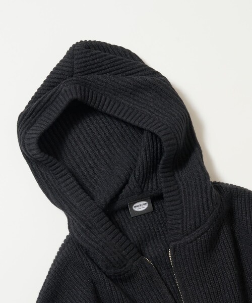 FREAK'S STORE(フリークスストア)の「限定展開 あぜ編み ジップ ニット パーカー / フーディー(パーカー・メンズ・チャコールグレー/サックスブルー/杢グレー/ブラウン/ブラック・LARGE/MEDIUM/SMALL)」の7枚目の写真