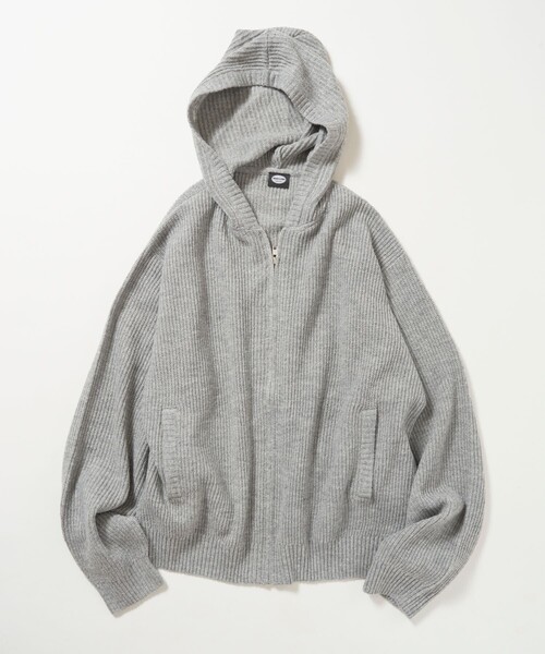 FREAK'S STORE(フリークスストア)の「限定展開 あぜ編み ジップ ニット パーカー / フーディー(パーカー・メンズ・チャコールグレー/サックスブルー/杢グレー/ブラウン/ブラック・LARGE/MEDIUM/SMALL)」の18枚目の写真