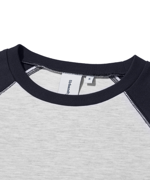 URBANDTYPE(アーバンディタイプ)の「ローエッジ ラグラン ロングスリーブ Tシャツ_ライトグレー(Tシャツ/カットソー・レディース・その他・SMALL/X-LARGE/LARGE/MEDIUM)」の4枚目の写真