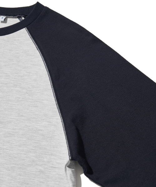 URBANDTYPE(アーバンディタイプ)の「ローエッジ ラグラン ロングスリーブ Tシャツ_ライトグレー(Tシャツ/カットソー・レディース・その他・SMALL/X-LARGE/LARGE/MEDIUM)」の5枚目の写真