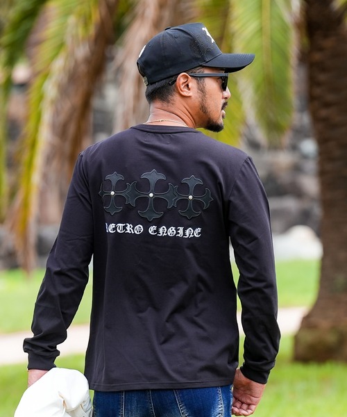 adamsJUGGLER（アダムスジャグラー）の「RTEG T.Cメタルロンティー（Tシャツ/カットソー・レディース・ホワイト/ブラック・XXL/S/M/L/XL）」の2枚目の写真