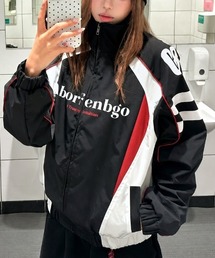 配色ナイロンブルゾン
