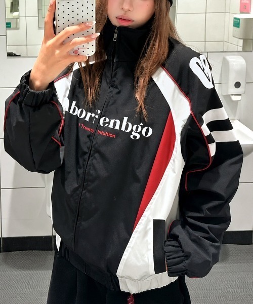 SHEENA(シーナ)の「配色ナイロンブルゾン(ブルゾン・レディース・ブラック・M)」の1枚目の写真