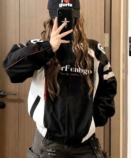 SHEENA(シーナ)の「配色ナイロンブルゾン(ブルゾン・レディース・ブラック・M)」の13枚目の写真