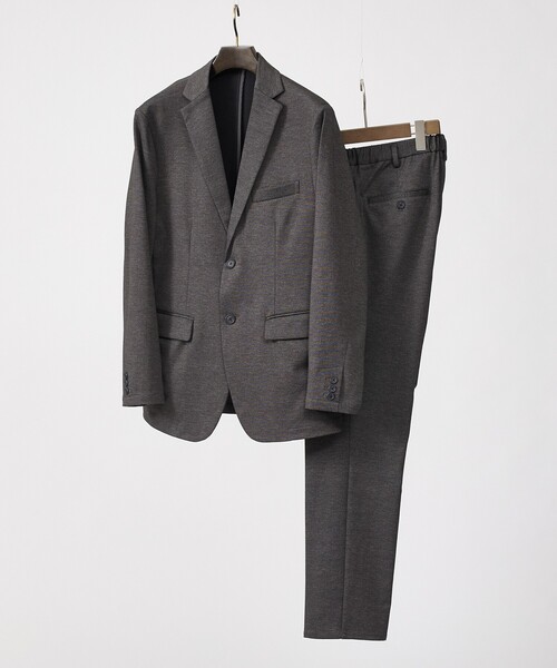 ABAHOUSE GRAY(アバハウスグレイ)の「【上下2点セット/WEB限定】テイラー ポンチ セットアップ/スーツ ジャケット&スラックス(セットアップ・メンズ・グレー/ブラック/その他1/その他/ネイビー・50/48/46/44)」の5枚目の写真