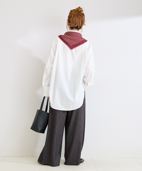 B.C STOCK(ベーセーストック)の「《追加》ウォッシャブル / オーバーシャツ(シャツ/ブラウス・レディース・ライトブルー/ホワイト/ベージュ系その他/グリーン/ピンク・FREE)」の12枚目の写真