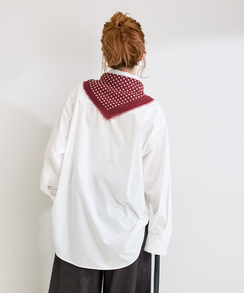 B.C STOCK(ベーセーストック)の「《追加》ウォッシャブル / オーバーシャツ(シャツ/ブラウス・レディース・ライトブルー/ホワイト/ベージュ系その他/グリーン/ピンク・FREE)」の9枚目の写真