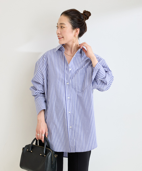B.C STOCK(ベーセーストック)の「《追加》ウォッシャブル / オーバーシャツ(シャツ/ブラウス・レディース・ライトブルー/ホワイト/ベージュ系その他/グリーン/ピンク・FREE)」の18枚目の写真