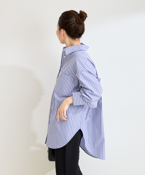 B.C STOCK(ベーセーストック)の「《追加》ウォッシャブル / オーバーシャツ(シャツ/ブラウス・レディース・ライトブルー/ホワイト/ベージュ系その他/グリーン/ピンク・FREE)」の17枚目の写真