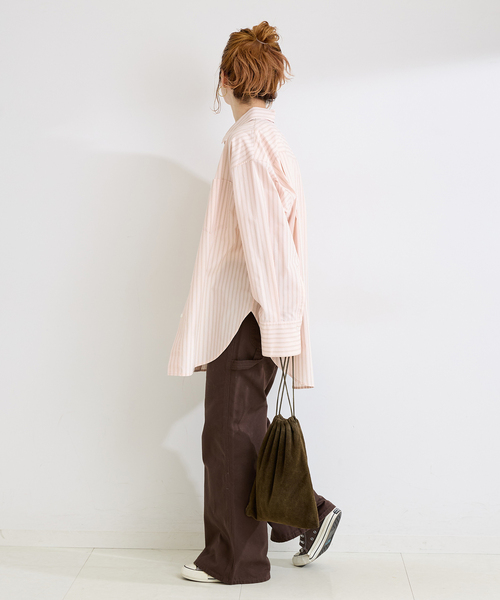 B.C STOCK(ベーセーストック)の「《追加》ウォッシャブル / オーバーシャツ(シャツ/ブラウス・レディース・ライトブルー/ホワイト/ベージュ系その他/グリーン/ピンク・FREE)」の7枚目の写真
