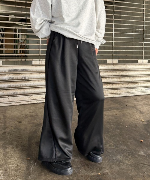 AS KNOW AS plus（アズノゥアズプラス）の「☆ウエスト紐2WAY デザインワイドパンツ(コール・スウェット)（その他パンツ・レディース・グレー系その他/グレー系/アイボリー系/ブラック系その他・FREE）」の7枚目の写真