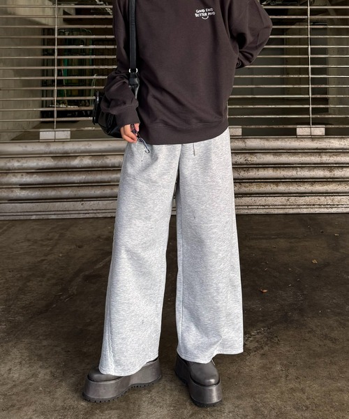 AS KNOW AS plus（アズノゥアズプラス）の「☆ウエスト紐2WAY デザインワイドパンツ(コール・スウェット)（その他パンツ・レディース・グレー系その他/グレー系/アイボリー系/ブラック系その他・FREE）」の11枚目の写真