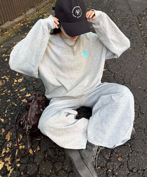 AS KNOW AS plus（アズノゥアズプラス）の「☆ウエスト紐2WAY デザインワイドパンツ(コール・スウェット)（その他パンツ・レディース・グレー系その他/グレー系/アイボリー系/ブラック系その他・FREE）」の14枚目の写真