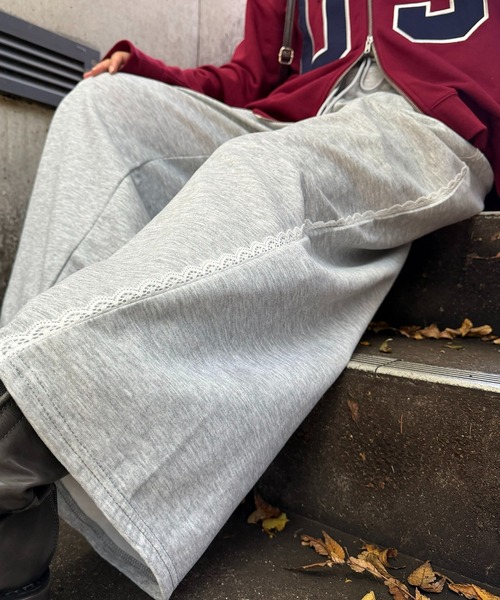 AS KNOW AS plus（アズノゥアズプラス）の「☆ウエスト紐2WAY デザインワイドパンツ(コール・スウェット)（その他パンツ・レディース・グレー系その他/グレー系/アイボリー系/ブラック系その他・FREE）」の16枚目の写真
