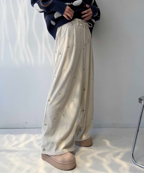AS KNOW AS plus（アズノゥアズプラス）の「☆ウエスト紐2WAY デザインワイドパンツ(コール・スウェット)（その他パンツ・レディース・グレー系その他/グレー系/アイボリー系/ブラック系その他・FREE）」の20枚目の写真