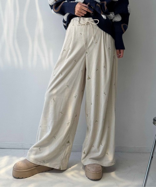 AS KNOW AS plus（アズノゥアズプラス）の「☆ウエスト紐2WAY デザインワイドパンツ(コール・スウェット)（その他パンツ・レディース・グレー系その他/グレー系/アイボリー系/ブラック系その他・FREE）」の21枚目の写真