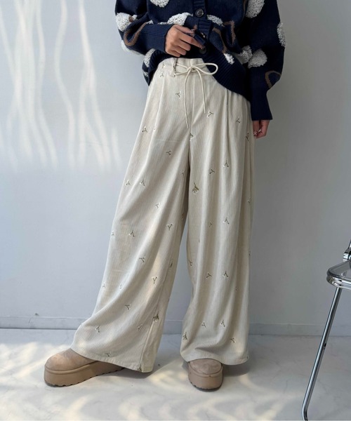 AS KNOW AS plus（アズノゥアズプラス）の「☆ウエスト紐2WAY デザインワイドパンツ(コール・スウェット)（その他パンツ・レディース・グレー系その他/グレー系/アイボリー系/ブラック系その他・FREE）」の22枚目の写真