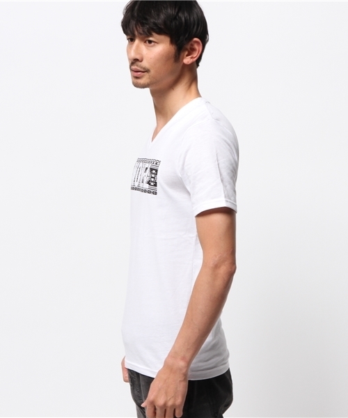 VENCEEXCHANGE（ヴァンスエクスチェンジ）の「NOVELネイティブBOX Tシャツ         （Tシャツ/カットソー・メンズ・ブラック/オフホワイト・SMALL/LARGE/MEDIUM）」の3枚目の写真