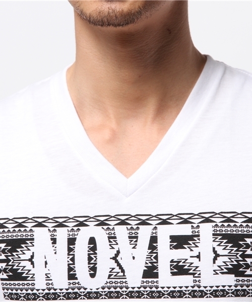 VENCEEXCHANGE（ヴァンスエクスチェンジ）の「NOVELネイティブBOX Tシャツ         （Tシャツ/カットソー・メンズ・ブラック/オフホワイト・SMALL/LARGE/MEDIUM）」の5枚目の写真