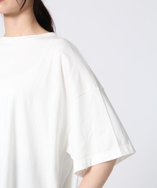 A part by（アパートバイ）の「C/ParvatiチュニックTシャツ　720619 （Tシャツ/カットソー・レディース・ブラック/チャコールグレー/ホワイト・FREE）」の4枚目の写真