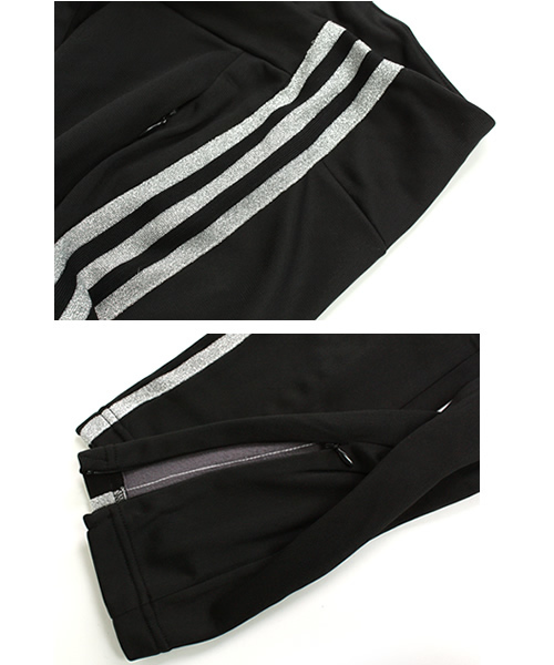 adidas(アディダス)の「FIREBIRD SLEEK PT(その他パンツ・レディース・ブラック/レッド・SMALL/MEDIUM)」の5枚目の写真