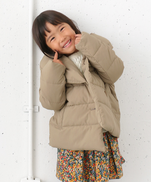 URBAN RESEARCH DOORS（アーバンリサーチドアーズ）の「DOORS　	中綿Wジャケット（ピーコート・キッズ・チャコールグレー/ベージュ・90/120/105/135）」の8枚目の写真