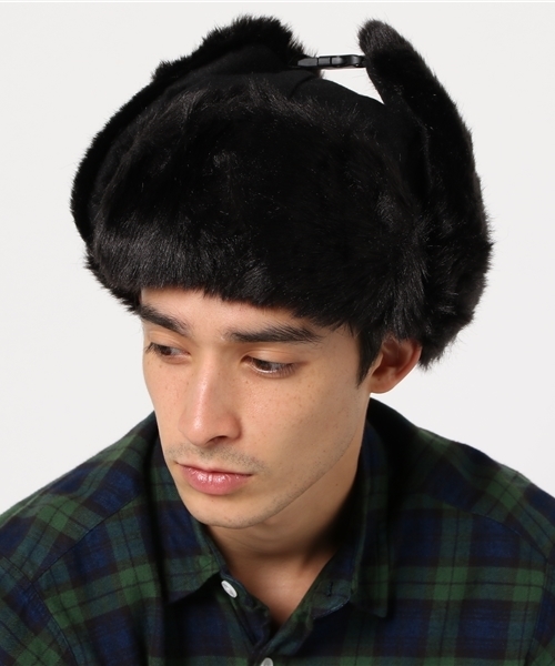 WEGO（ウィゴー）の「WEGO/フライトキャップ（キャップ・メンズ・グレー/ブラック・FREE）」の3枚目の写真