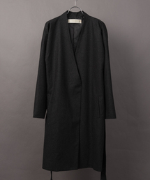 MANGROVE（マングローブ）の「【MANGROVE WOMEN'S】ウールフラノベルト付きコーディガン（ノーカラージャケット）」