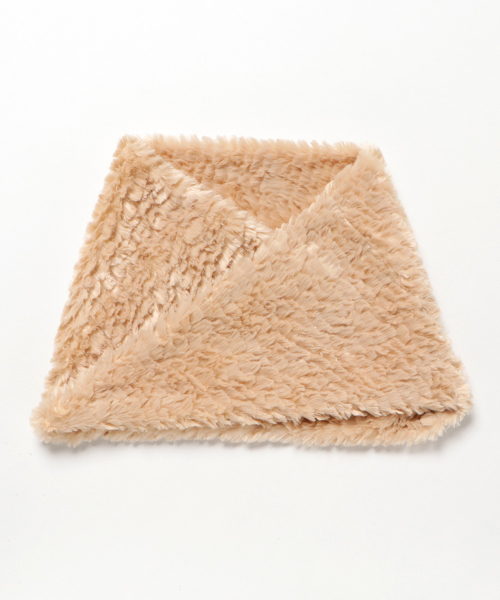 VENCEEXCHANGE（ヴァンスエクスチェンジ）の「モコモコフェイクファーネジリスヌード            （ストール/ショール・レディース・オフホワイト/ベージュ/ライトグレー・MEDIUM）」の4枚目の写真