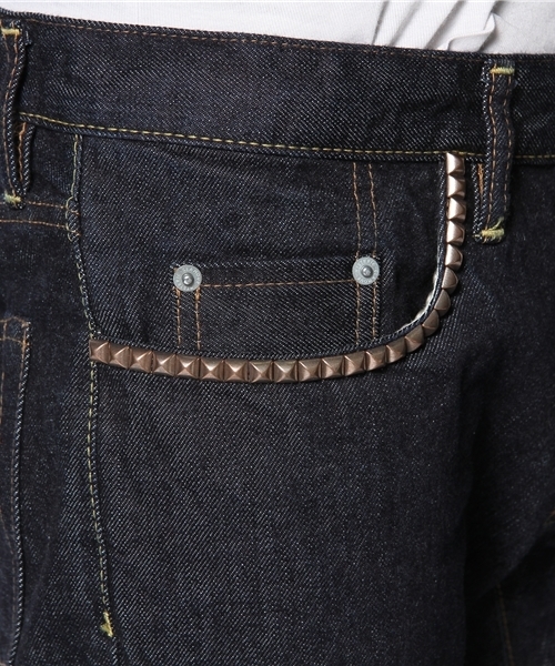 HYSTERIC GLAMOUR（ヒステリックグラマー）の「RAW デニムストレートPT_（デニムパンツ・メンズ・インディゴブルー・28inch/30inch/32inch/34inch）」の6枚目の写真