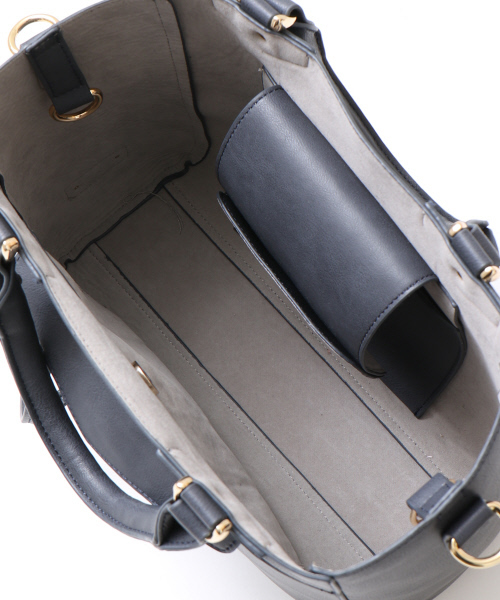 LOWELL things（ロウェル　シングス）の「【新色追加】フロントファスナーミニトート（トートバッグ・レディース・ダークグレー/ライトグリーン/アイボリー/ベージュ/ブラック・FREE）」の10枚目の写真