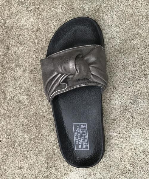 coen（コーエン）の「リボンフラットサンダル（サンダル・レディース・ブラック/シルバーグレー・LARGE/MEDIUM/SMALL）」の7枚目の写真