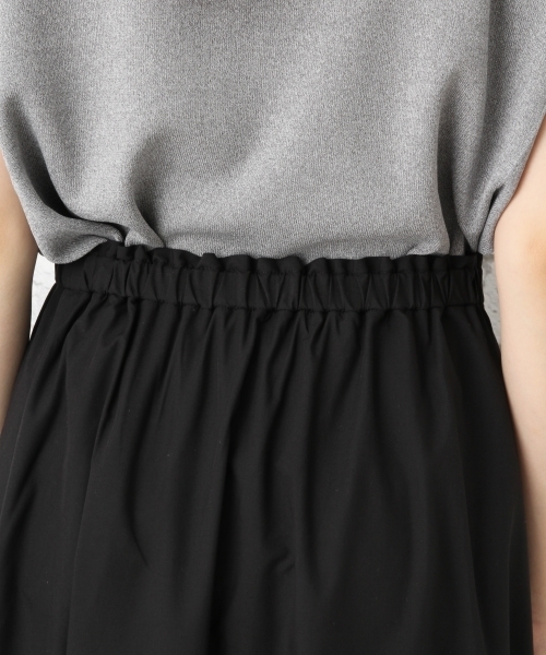 LEPSIM（レプシィム）の「モダール/ポリエステルティアードロングスカート 746003（スカート・レディース・ブラック/カーキ・FREE）」の6枚目の写真