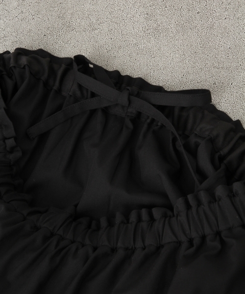 LEPSIM（レプシィム）の「モダール/ポリエステルティアードロングスカート 746003（スカート・レディース・ブラック/カーキ・FREE）」の8枚目の写真