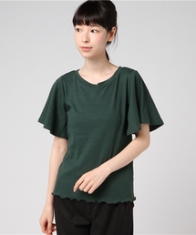 POU DOU DOU | スパンテレコフレアスリーブプルオーバー(Tシャツ/カットソー)