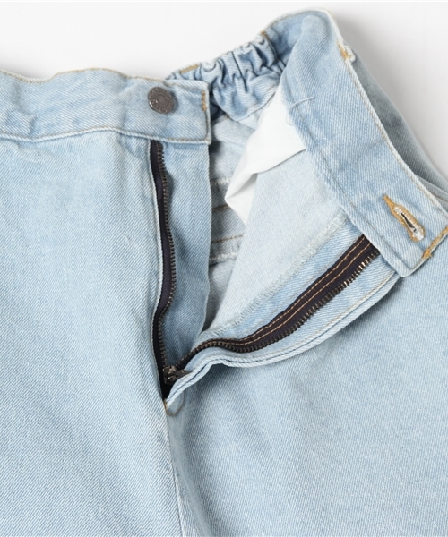 PUNYUS（プニュズ）の「ブリーチフリンジデニムパンツ（デニムパンツ・レディース・ライトインディゴブルー・4/1/3/2）」の9枚目の写真