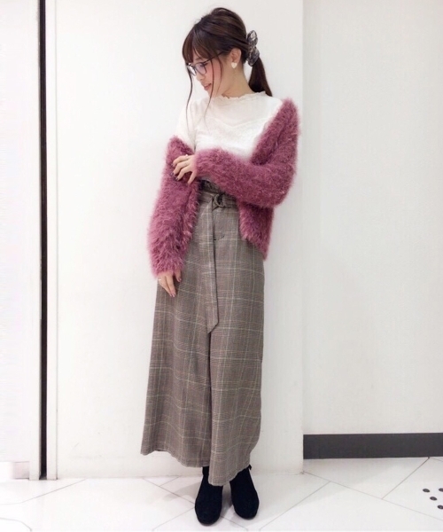 MAJESTIC LEGON（マジェスティックレゴン）の「【WEB限定価格】ドット×レースコンビプルオーバー（Tシャツ/カットソー・レディース・オフホワイト/アイボリー/ブラック・MEDIUM）」の15枚目の写真