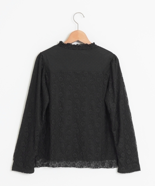 MAJESTIC LEGON（マジェスティックレゴン）の「【WEB限定価格】ドット×レースコンビプルオーバー（Tシャツ/カットソー・レディース・オフホワイト/アイボリー/ブラック・MEDIUM）」の11枚目の写真
