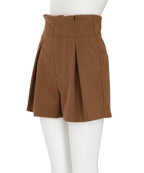 MURUA（ムルーア）の「ワイドベルトショートパンツ（その他パンツ・レディース・ブラック/ボルドー/キャメル・1/2）」の10枚目の写真