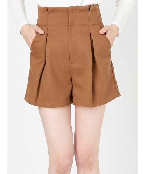 MURUA（ムルーア）の「ワイドベルトショートパンツ（その他パンツ・レディース・ブラック/ボルドー/キャメル・1/2）」の14枚目の写真