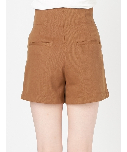 MURUA（ムルーア）の「ワイドベルトショートパンツ（その他パンツ・レディース・ブラック/ボルドー/キャメル・1/2）」の5枚目の写真