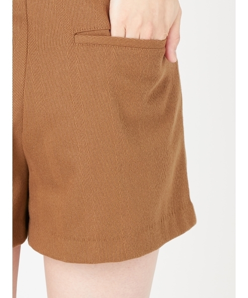 MURUA（ムルーア）の「ワイドベルトショートパンツ（その他パンツ・レディース・ブラック/ボルドー/キャメル・1/2）」の15枚目の写真