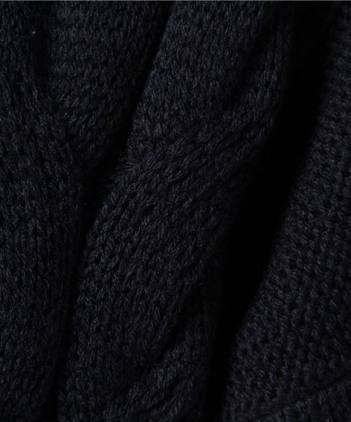 earth music&ecology（アースミュージックアンドエコロジー）の「・ケーブルニットプルオーバー（ニット/セーター・レディース・ライトグレー/アイボリー/ボルドー/マスタード/ライトベージュ/ネイビー・FREE）」の11枚目の写真