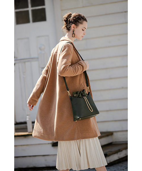 Edit Sheen（エディットシーン）の「チェーン×きんちゃくバッグ（ショルダーバッグ・レディース・グレー/カーキ/ブラック/ブラウン・FREE）」の18枚目の写真