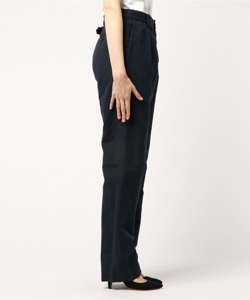 MARGARET HOWELL(マーガレットハウエル)の「COTTON LINEN CANVAS(その他パンツ・レディース・ネイビー/ホワイト・1/2/3)」の4枚目の写真