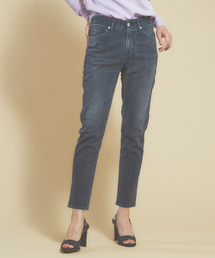 e×qualite スリムテーパードデニム